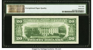 image for: Fr. 2070-D $20 1969C Federal Reserve Note. PMG Superb Gem Unc 68 EPQ....