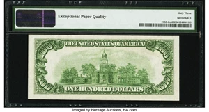 image for: Fr. 2153-C $100 1934A Mule Federal Reserve Note. PMG Choice Uncirculated 63 EPQ....