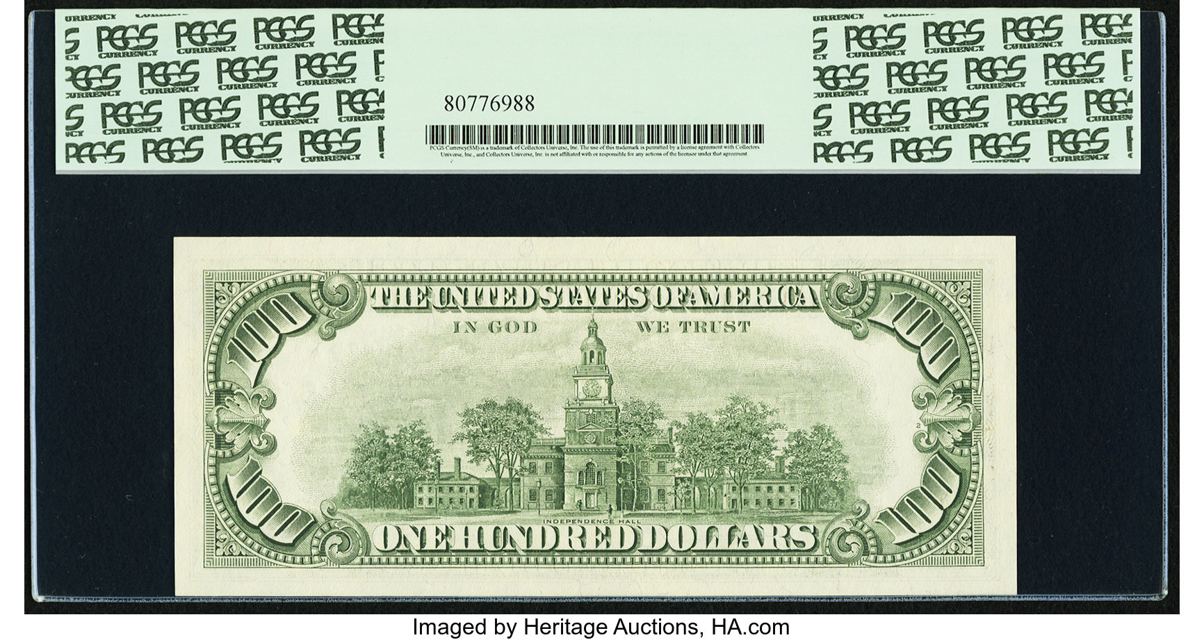 image for: Fr. 2163-E* $100 1963A Federal Reserve Star Note. PCGS Gem New 65PPQ....
