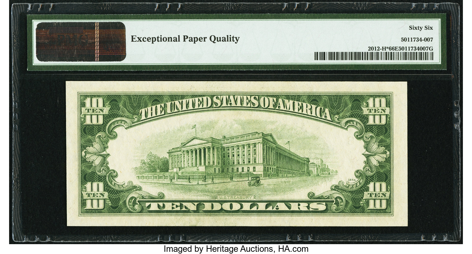 image for: Fr. 2012-H* $10 1950B Federal Reserve Star Note. PMG Gem Uncirculated 66 EPQ....