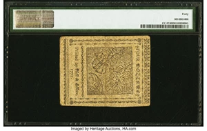 image for: Continental Currency February 26, 1777 $4 PMG Extremely Fine 40....