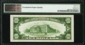 image for: Fr. 2006-F $10 1934A Federal Reserve Note. PMG Choice Uncirculated 64 EPQ....