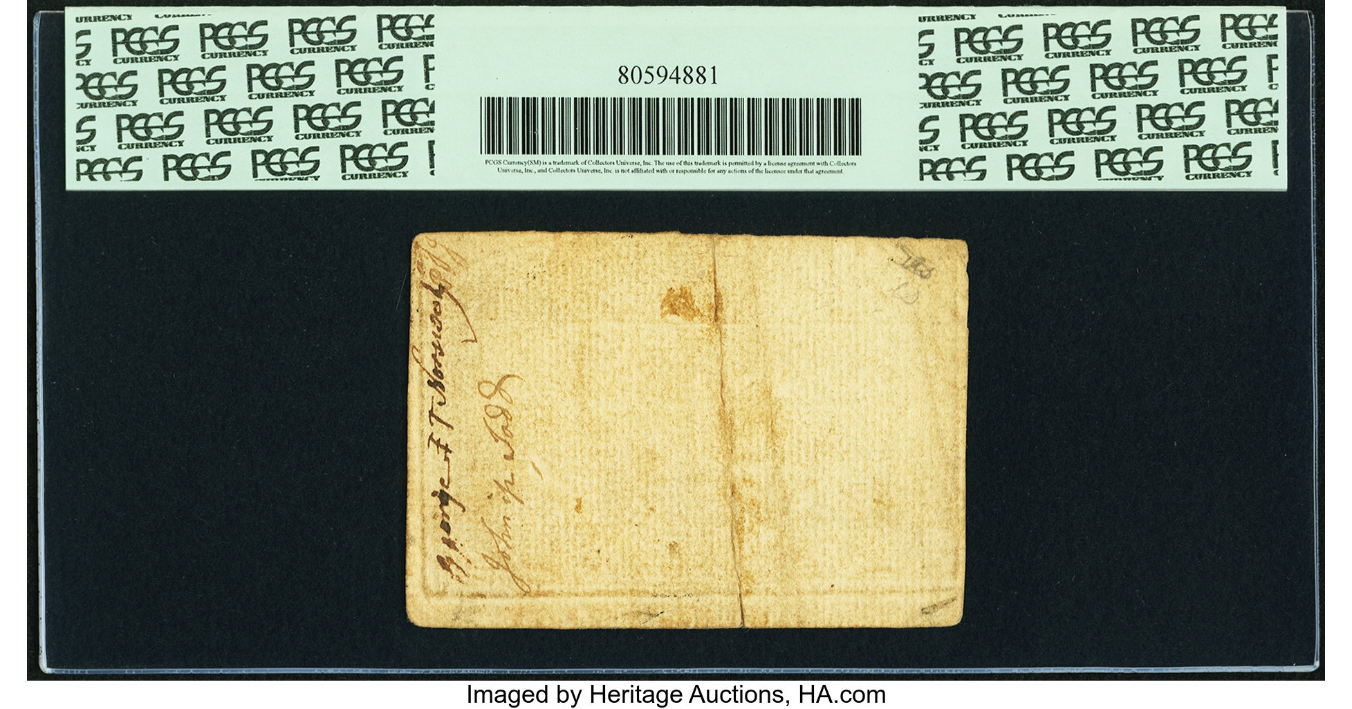 image for: North Carolina April 2, 1776 $15 Boar Fr. NC-168 PCGS Apparent Extremely Fine 40....