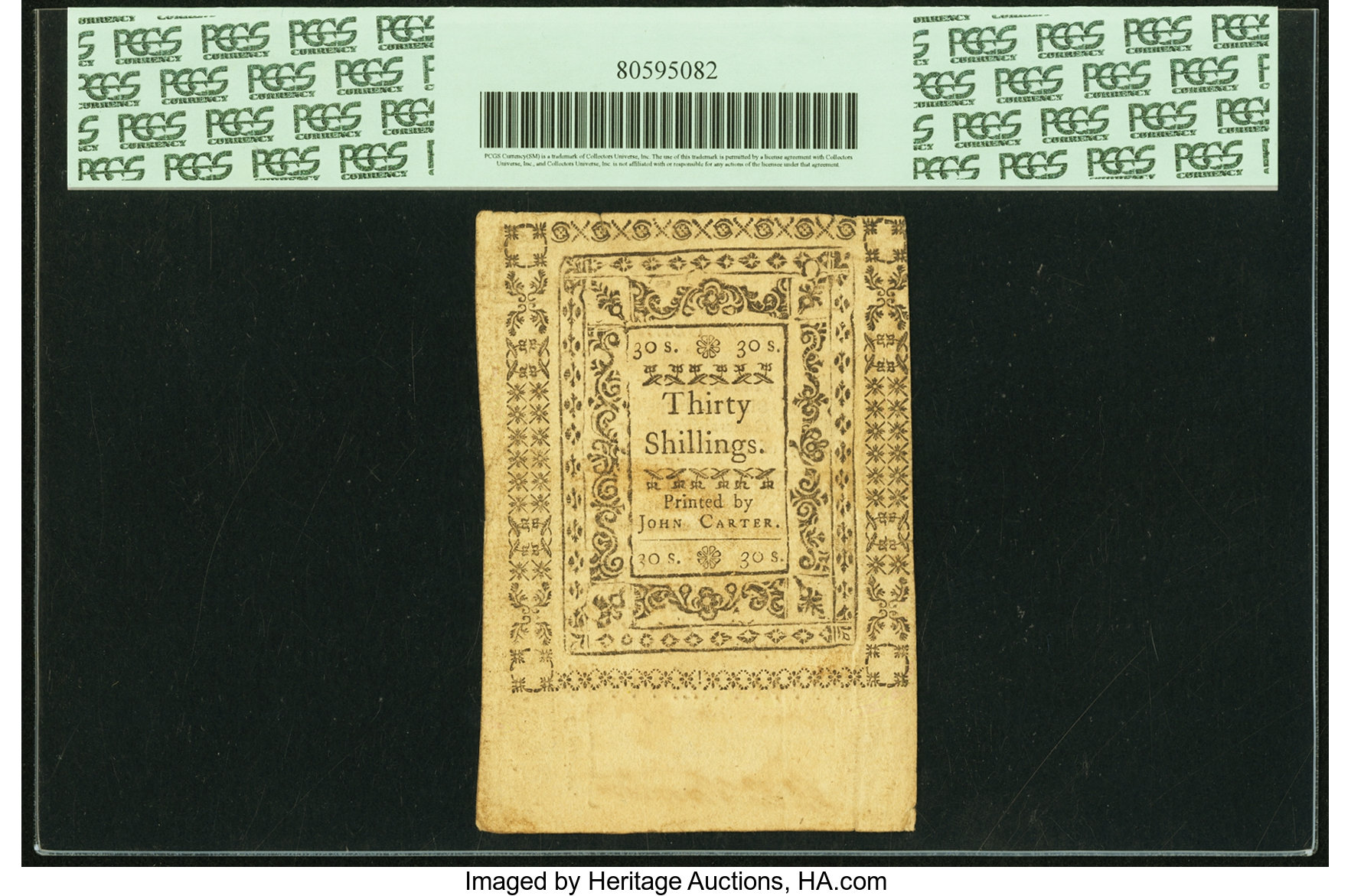 image for: Rhode Island January 15, 1776 30s Fr. RI-227. PCGS Apparent Extremely Fine 40....