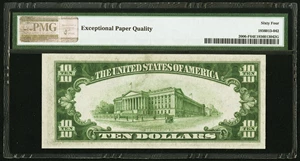 image for: Fr. 2006-F $10 1934A Federal Reserve Note. PMG Choice Uncirculated 64 EPQ....
