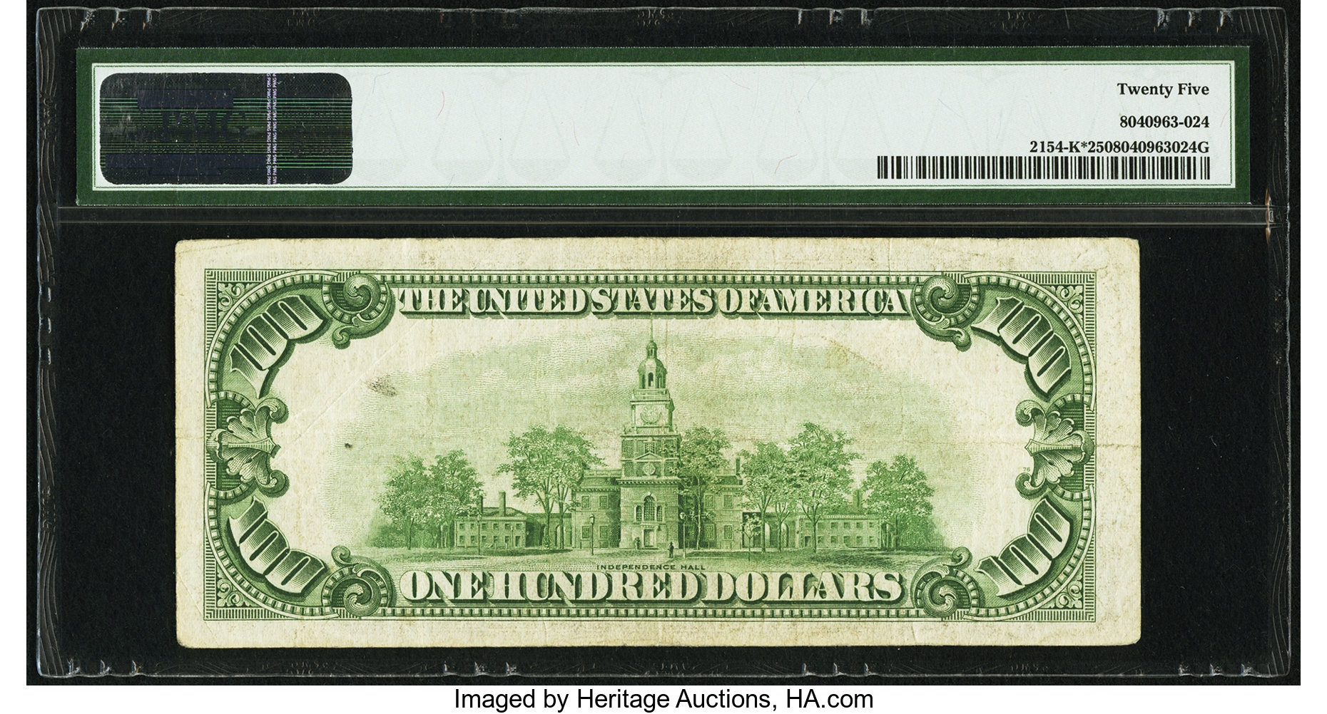 image for: Fr. 2154-K* $100 1934B Federal Reserve Note. PMG Very Fine 25....