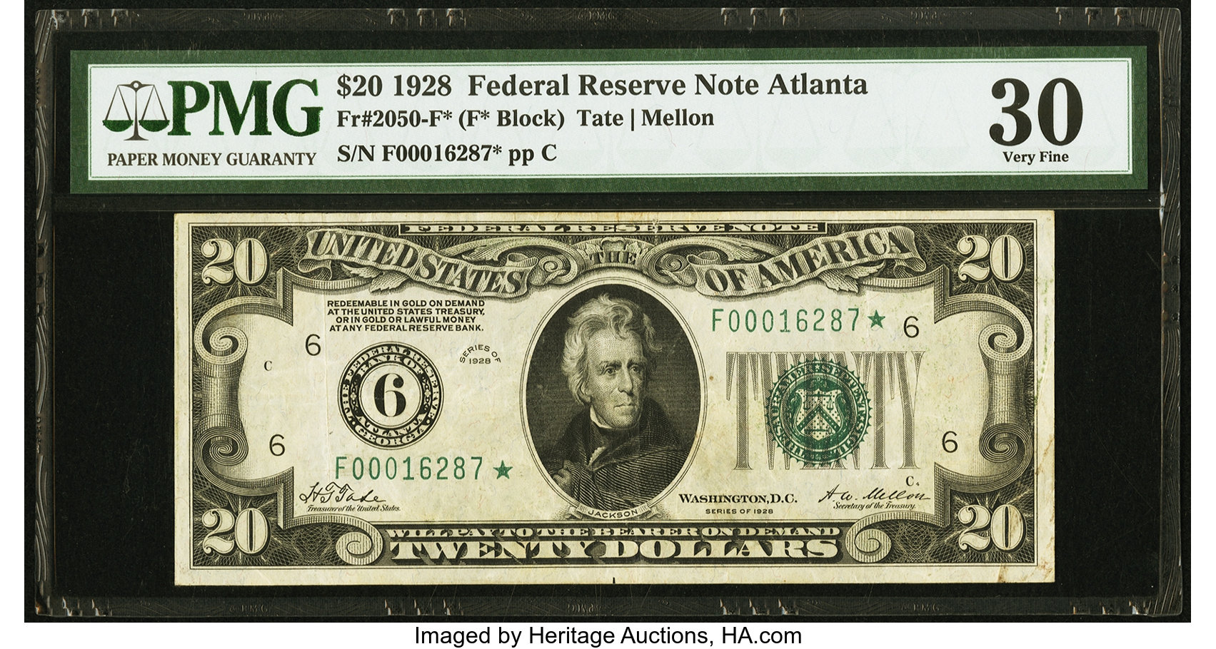 1928 $20 Replacement, Atlanta (Fr. 2050F*)