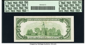image for: Fr. 2155-D $100 1934C Federal Reserve Note. PCGS Choice About New 55PPQ....