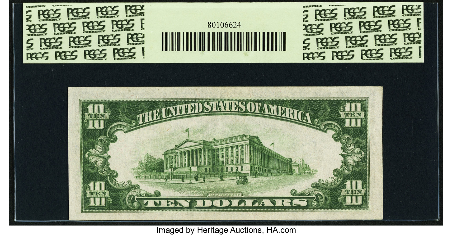 image for: Fr. 2006-A* $10 1934A Federal Reserve Note. PCGS Choice About New 55....