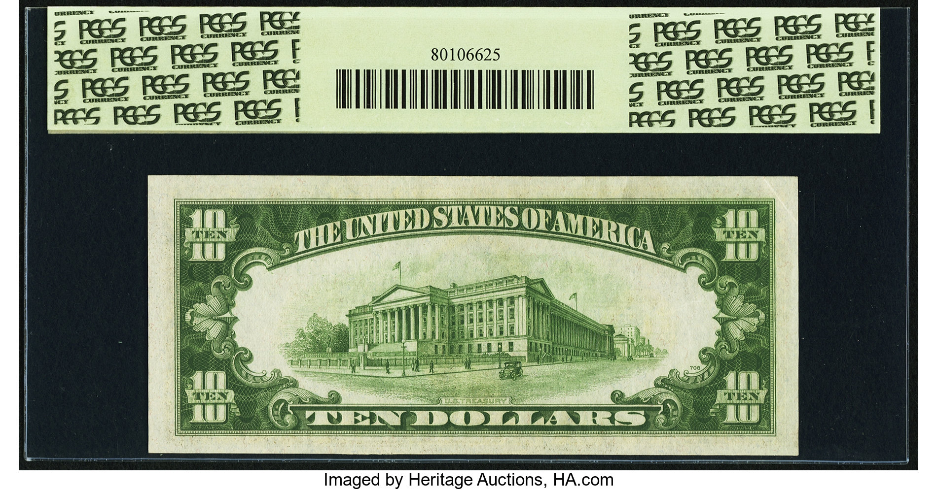 image for: Fr. 2006-C* $10 1934A Federal Reserve Note. PCGS Choice About New 58PPQ....