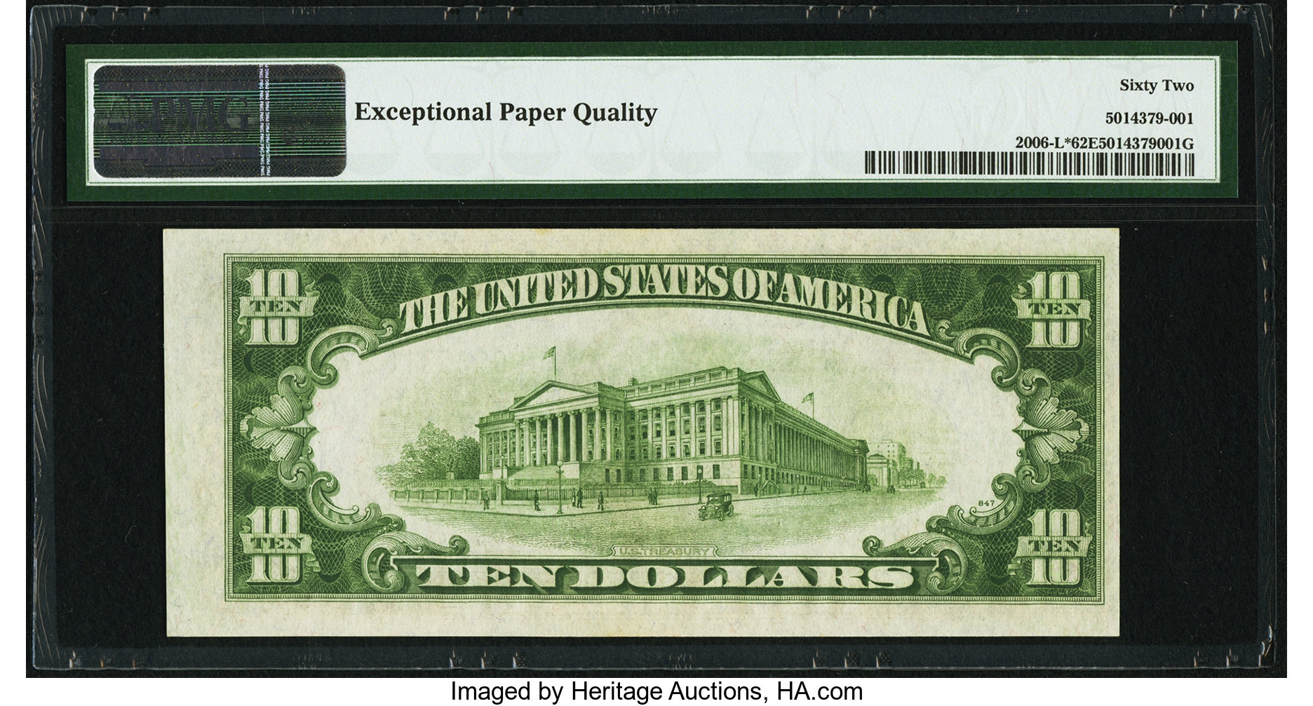 image for: Fr. 2006-L* $10 1934A Federal Reserve Note. PMG Uncirculated 62 EPQ....