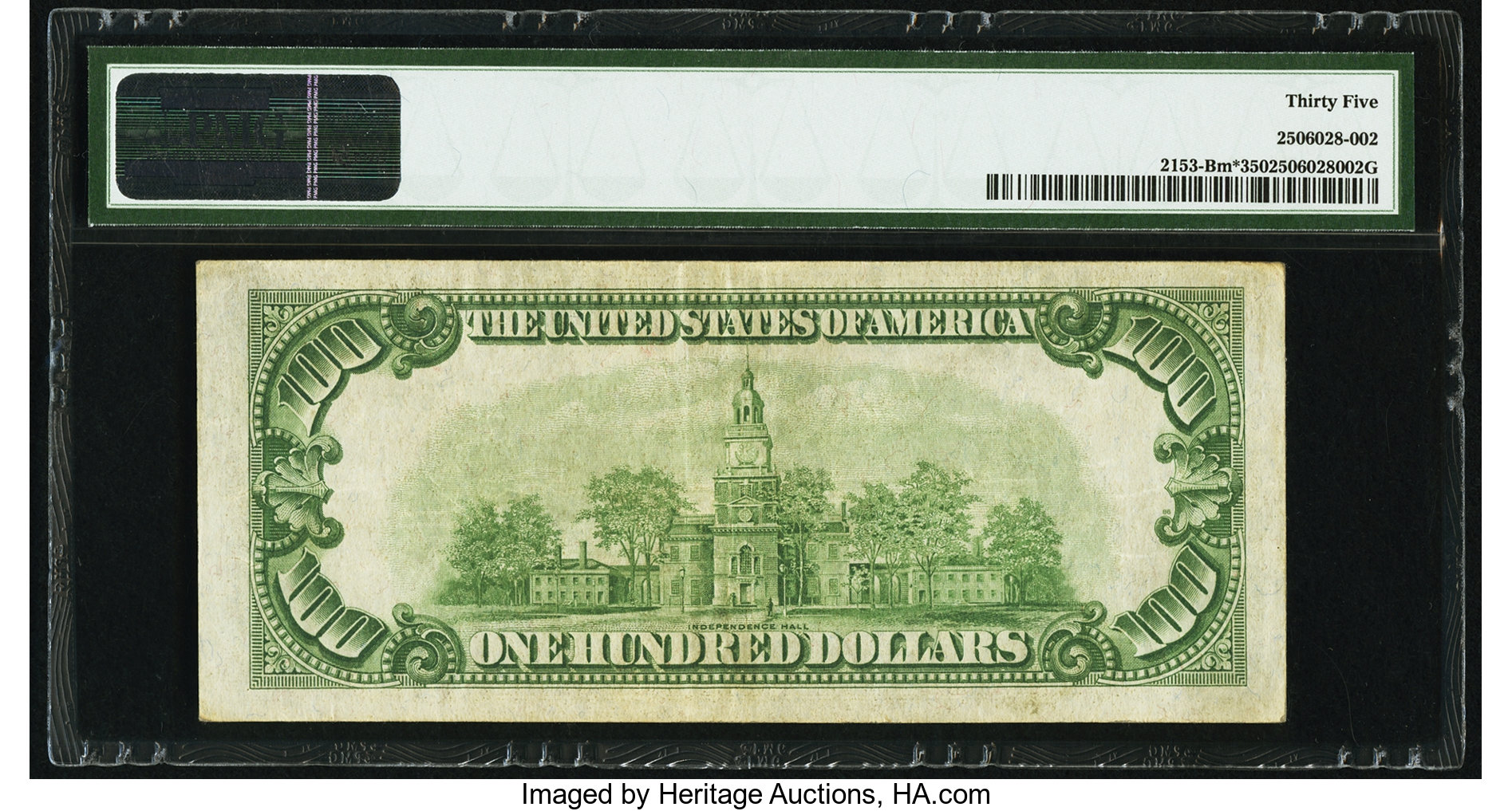 image for: Fr. 2153-B* $100 1934A Mule Federal Reserve Note. PMG Choice Very Fine 35....