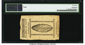 image for: New Jersey January 9, 1781 2s 6d PMG Choice Extremely Fine 45....