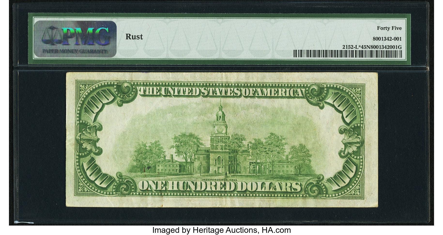 image for: Low Serial Number 8419 Fr. 2152-L* $100 1934 Federal Reserve Note. PMG Choice Extremely Fine 45 Net....