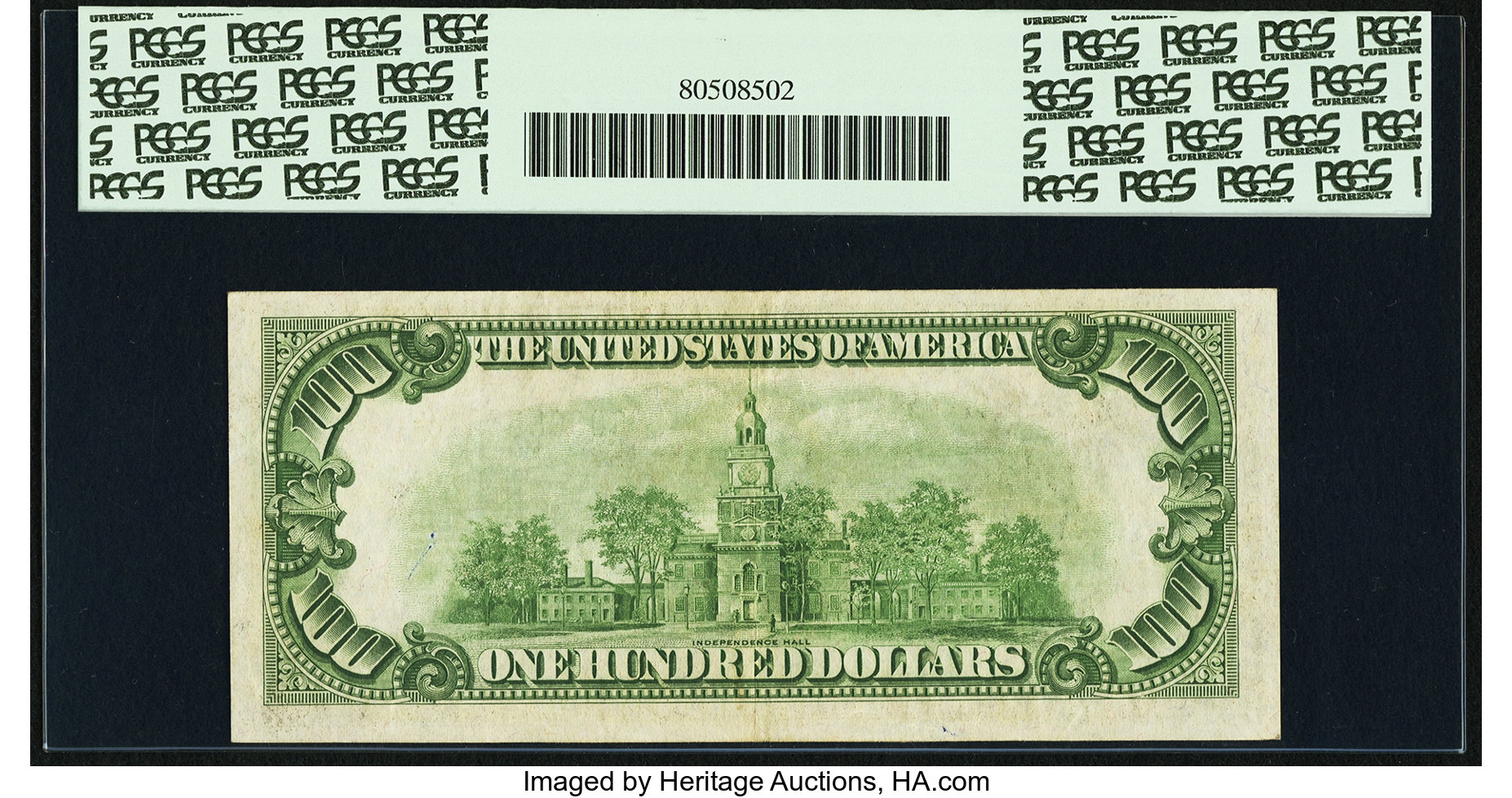 image for: Fr. 2153-G* $100 1934A Mule Federal Reserve Note. PCGS Apparent Very Fine 35....
