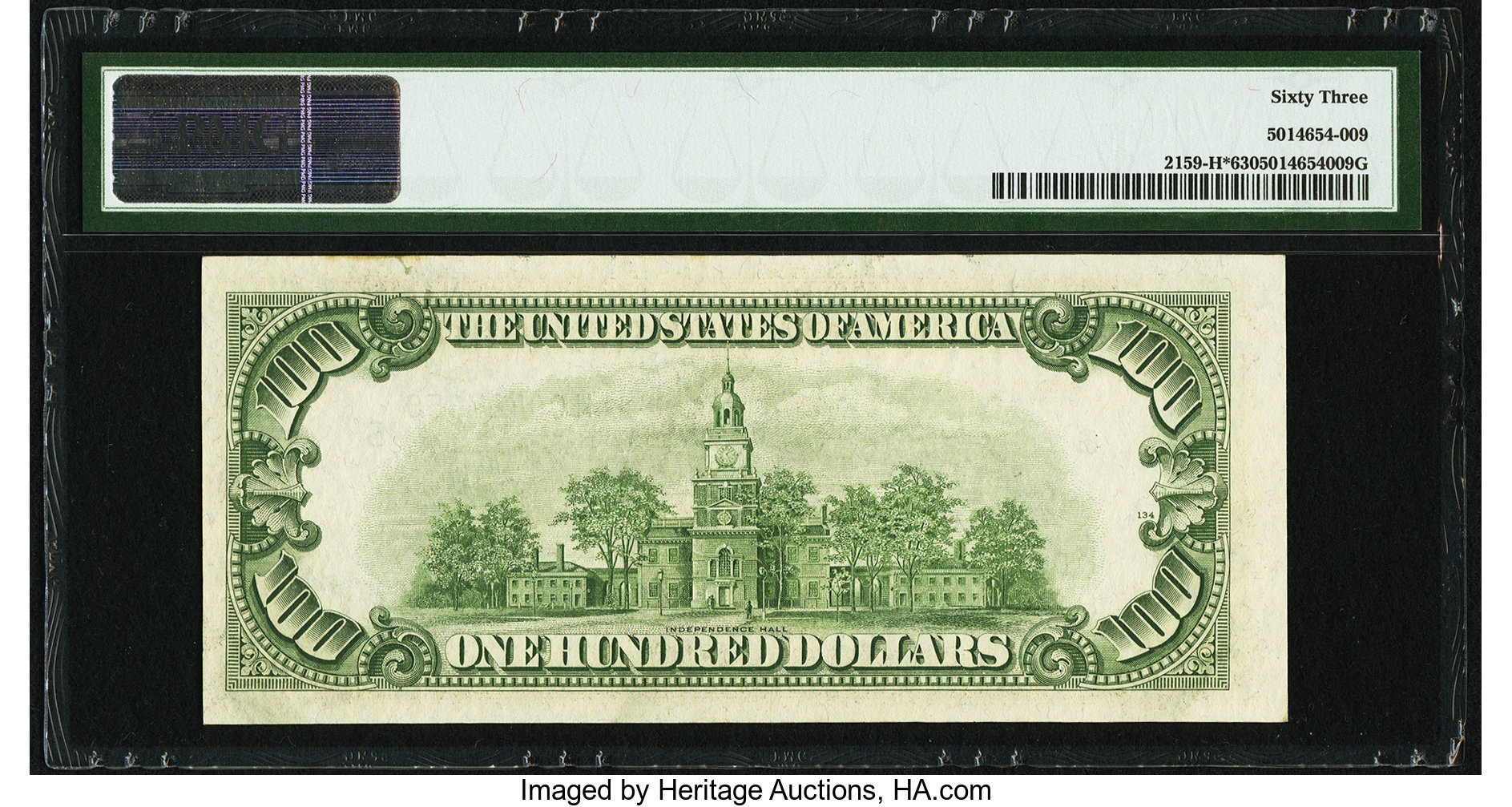 image for: Fr. 2159-H* $100 1950B Federal Reserve Note. PMG Choice Uncirculated 63....