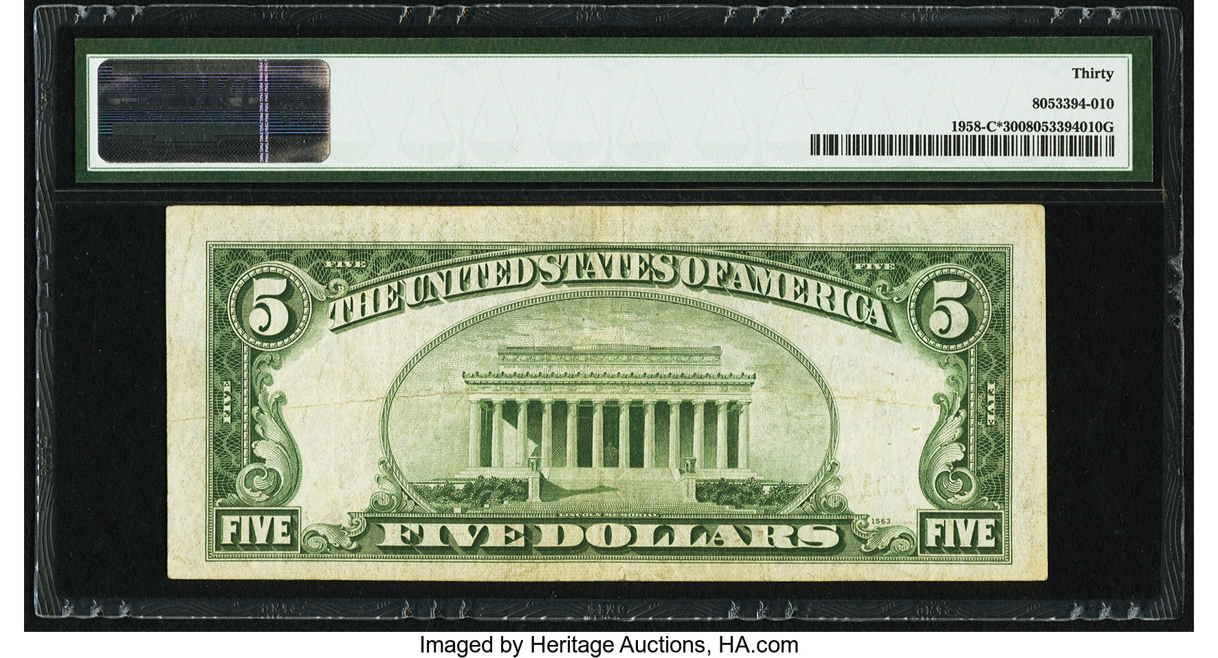 image for: Fr. 1958-C* $5 1934B Federal Reserve Note. PMG Very Fine 30....