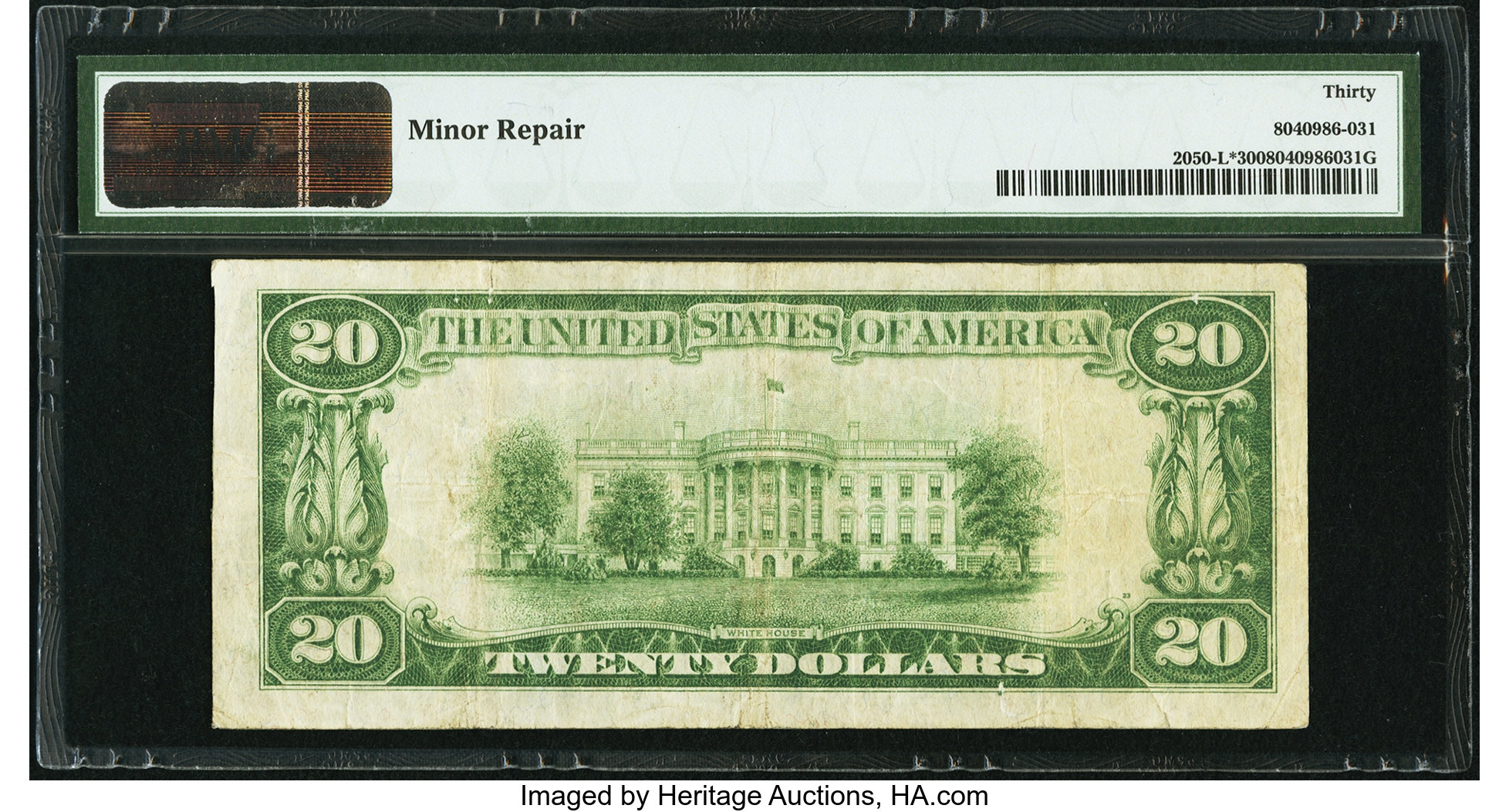image for: Fr. 2050-L* $20 1928 Federal Reserve Star Note. PMG Very Fine 30....