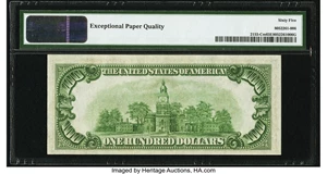 image for: Fr. 2153-C $100 1934A Mule Federal Reserve Note. PMG Gem Uncirculated 65 EPQ....