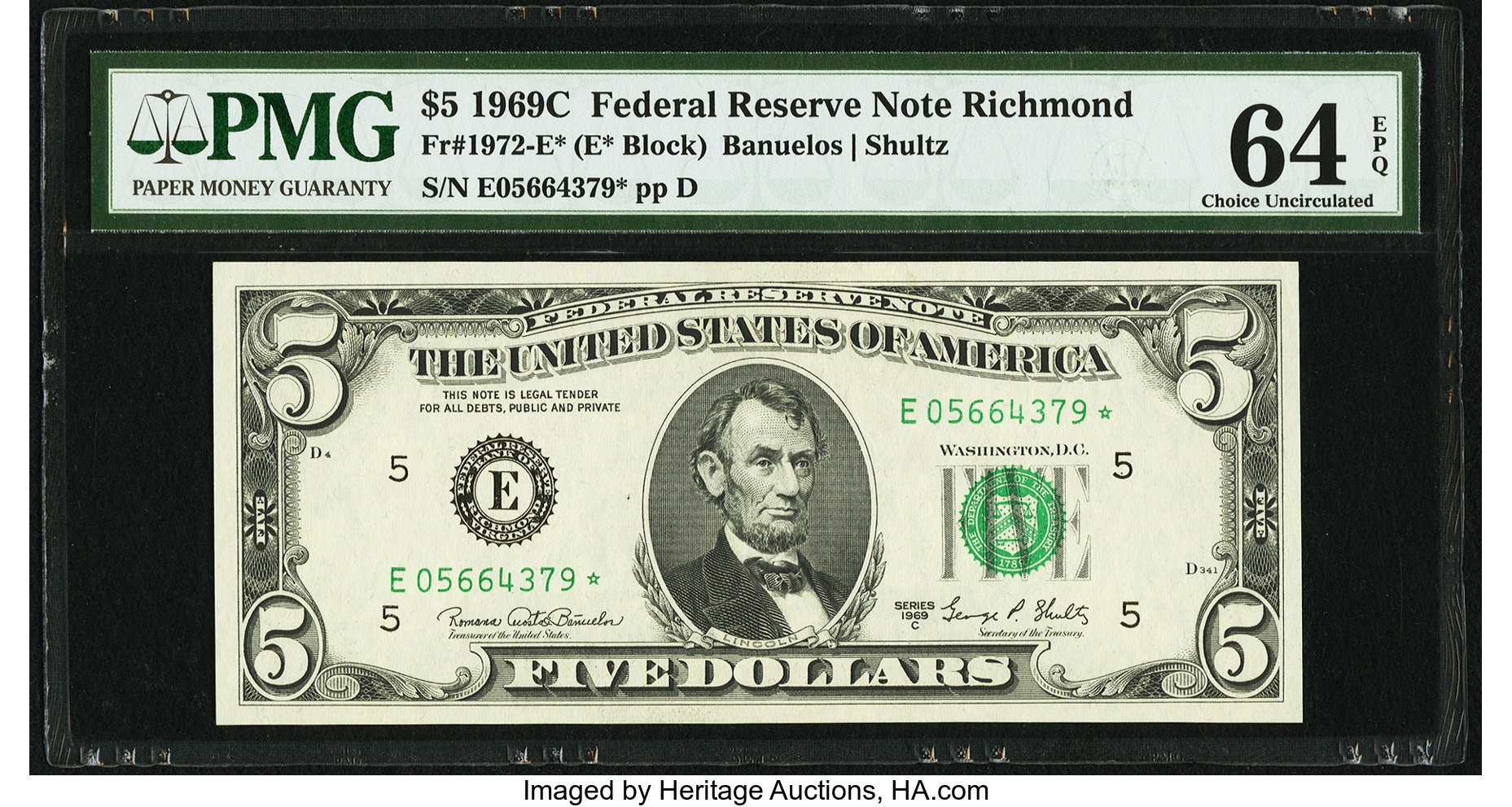 1969C $5 Replacement (Fr. 1972E*)