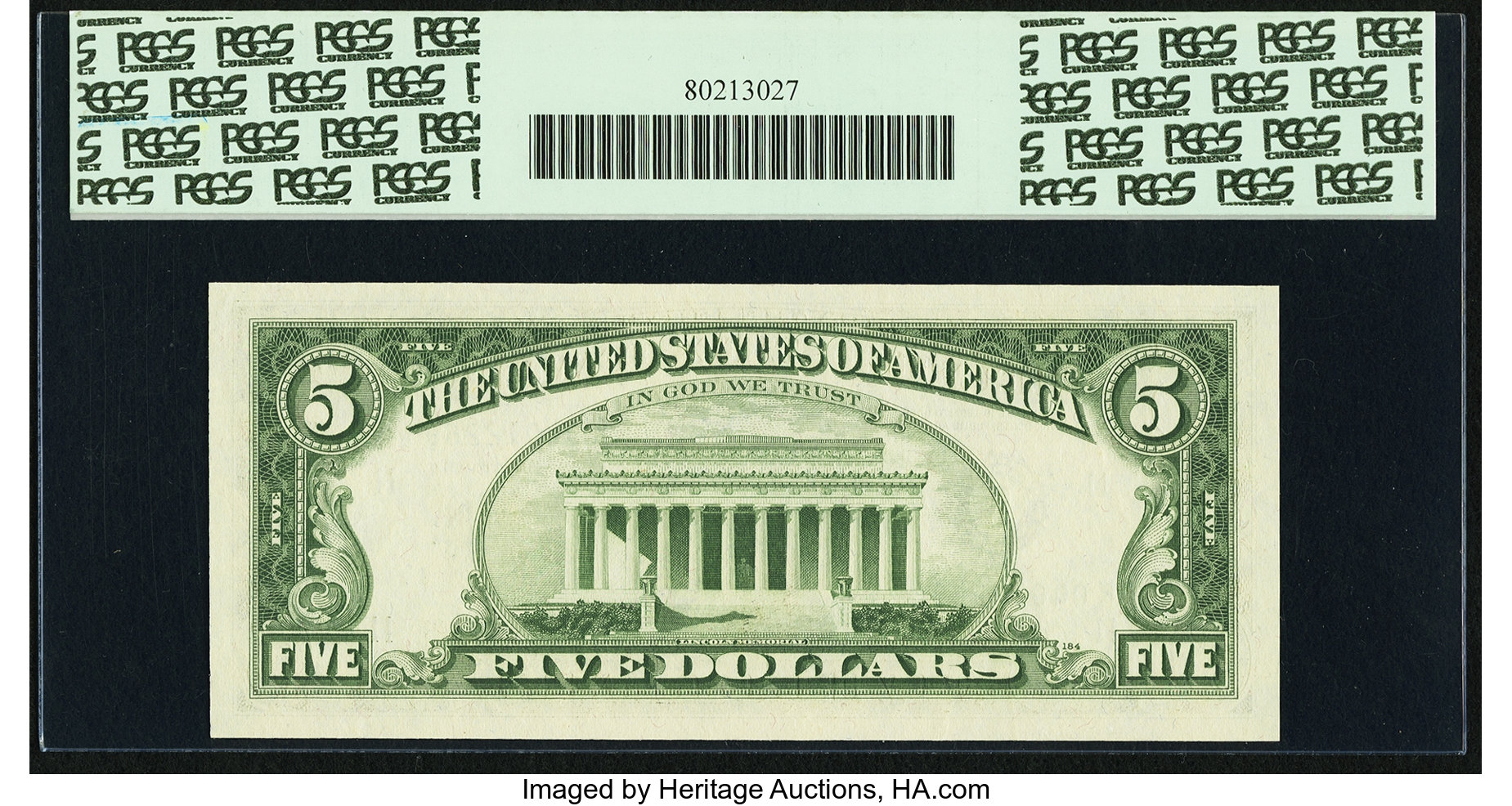 image for: Fr. 1972-K* $5 1969C Federal Reserve Note. PCGS Gem New 65PPQ....