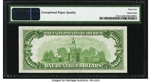 image for: Fr. 2153-C $100 1934A Mule Federal Reserve Note. PMG Choice Uncirculated 64 EPQ....