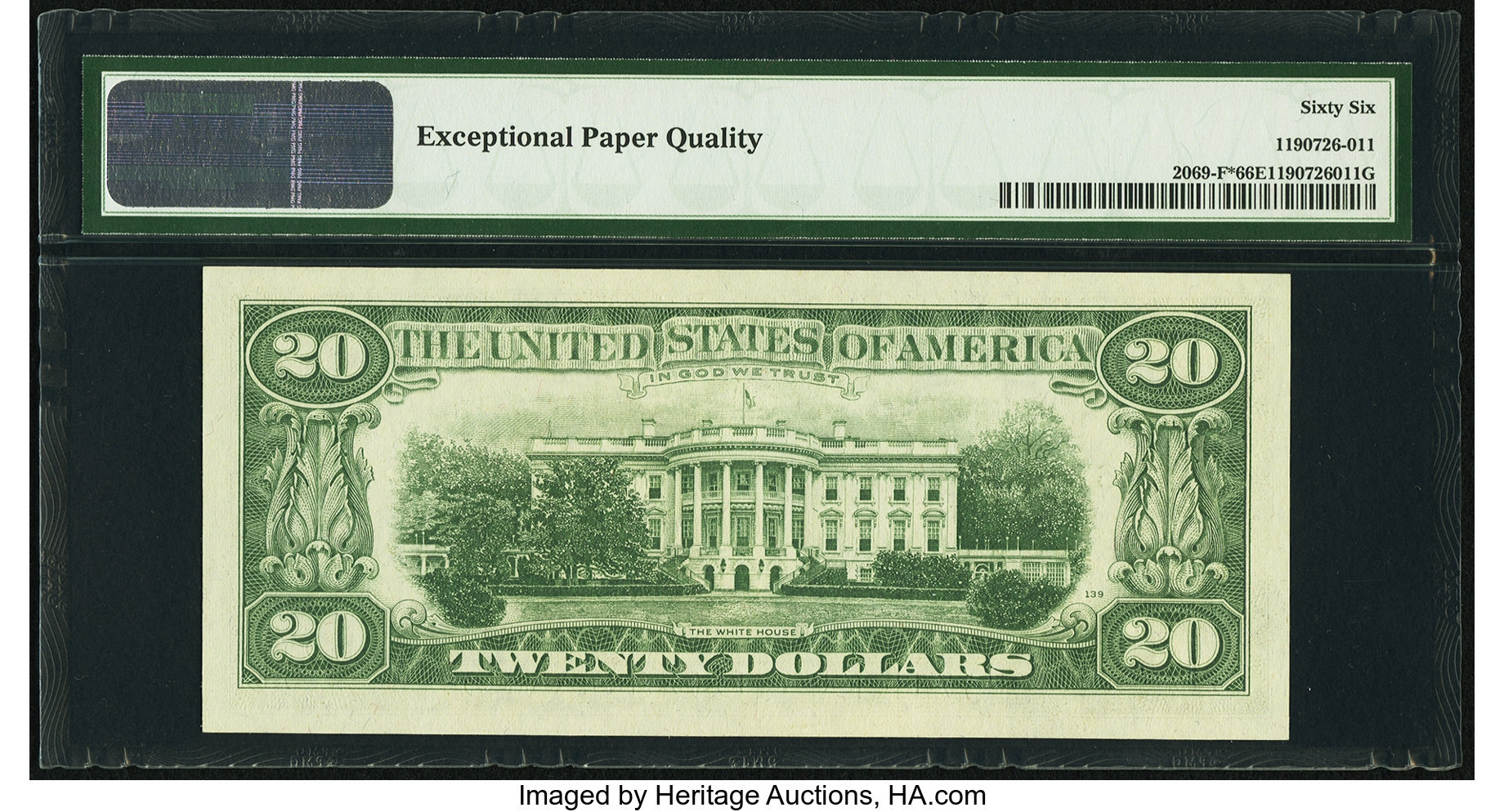 image for: Fr. 2069-F* $20 1969B Federal Reserve Note. PMG Gem Uncirculated 66 EPQ....