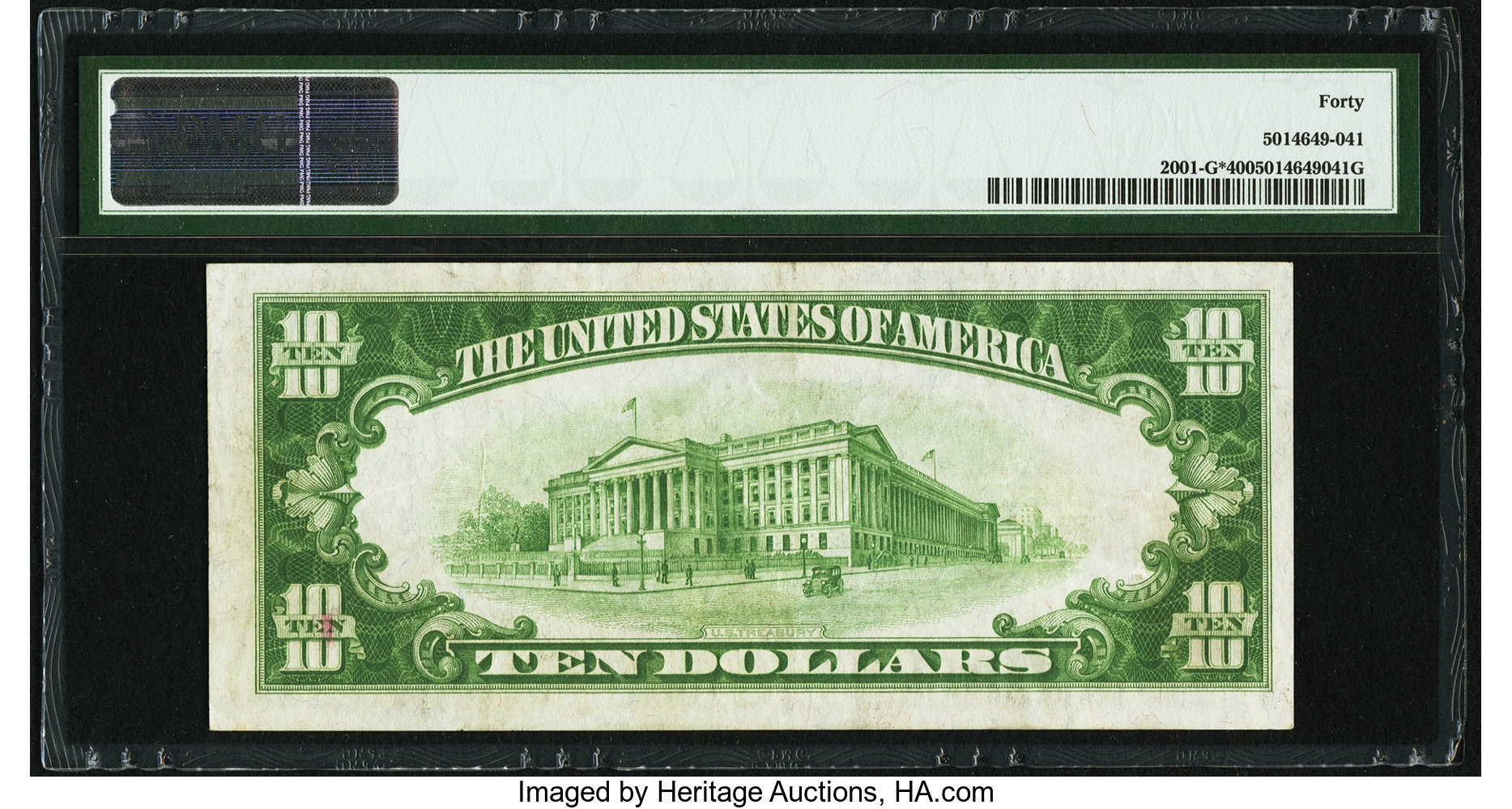 image for: Fr. 2001-G* $10 1928A Federal Reserve Note. PMG Extremely Fine 40....