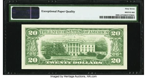 image for: Fr. 2069-L $20 1969B Federal Reserve Note. PMG Superb Gem Unc 67 EPQ....