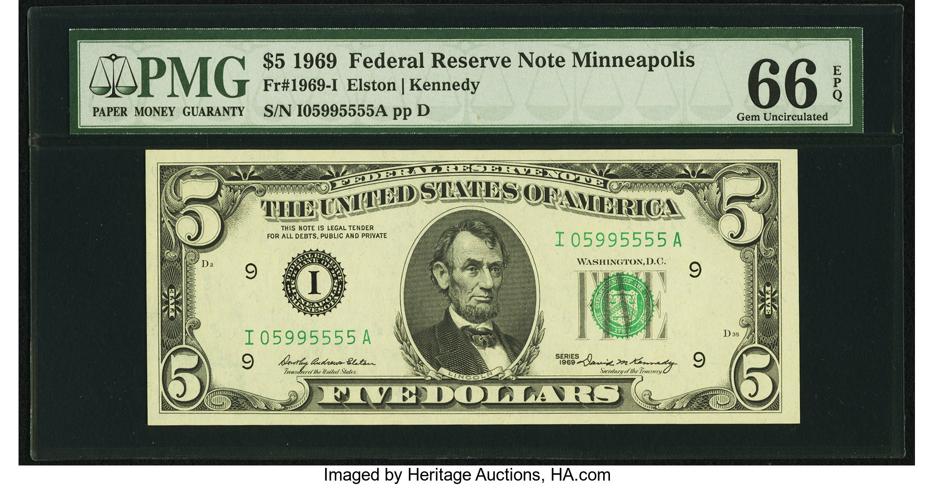 1969 $5 (Fr. 1969I)