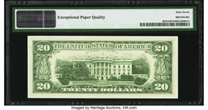 image for: Fr. 2070-D $20 1969C Federal Reserve Note. PMG Superb Gem Unc 67 EPQ....