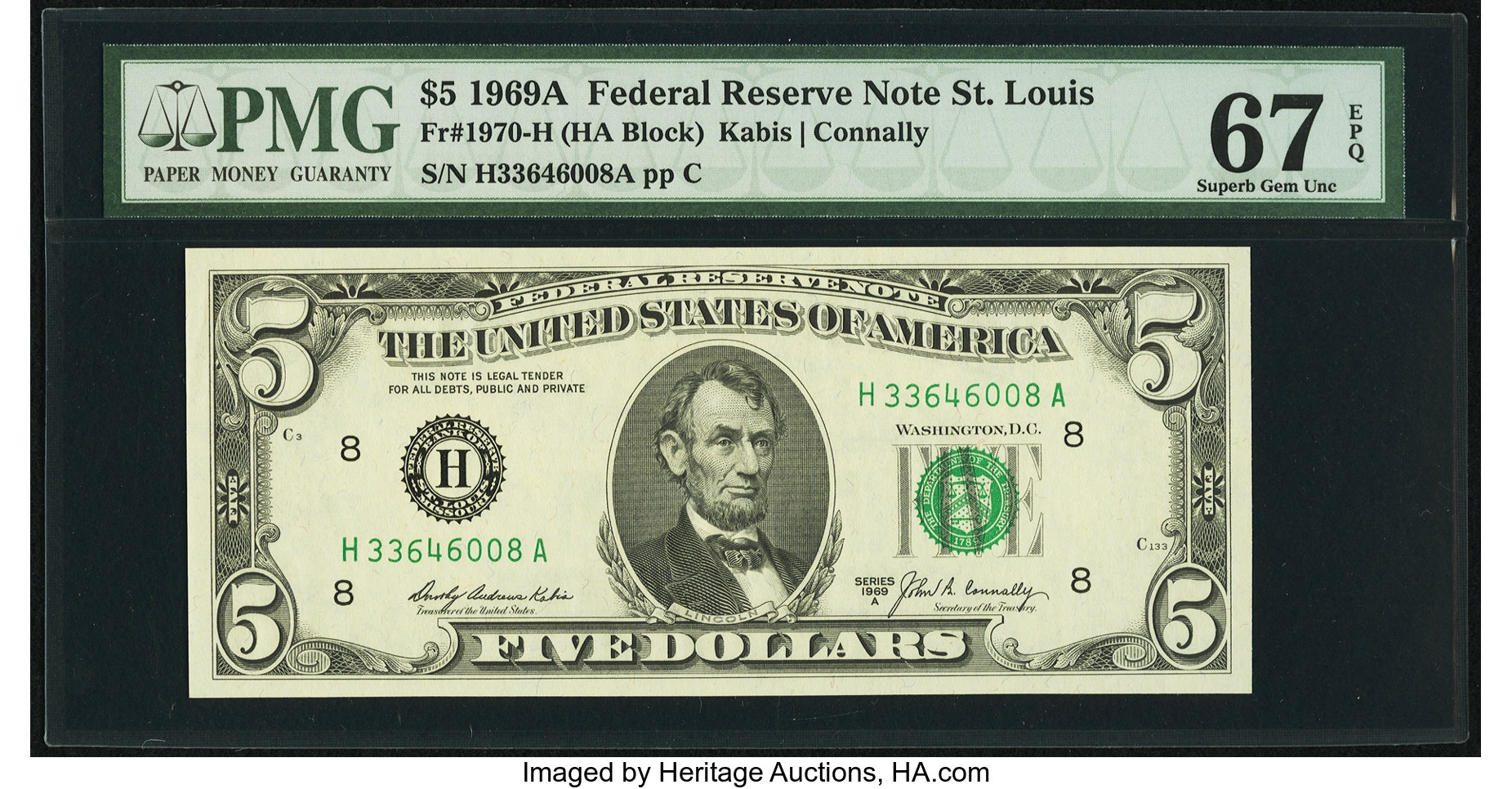 1969A $5 (Fr. 1970H)