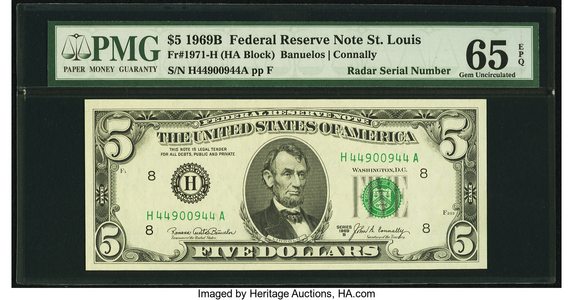 1969B $5 (Fr. 1971H)