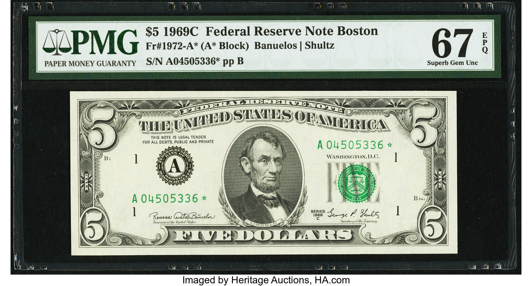 1969C $5 Replacement (Fr. 1972A*)