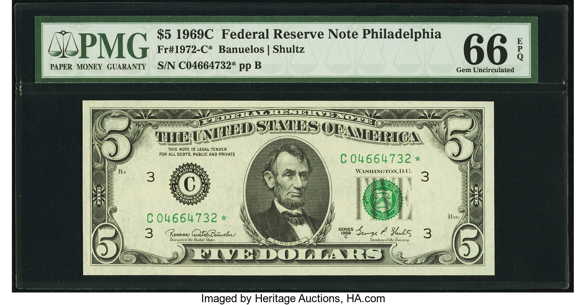 1969C $5 Replacement (Fr. 1972C*)