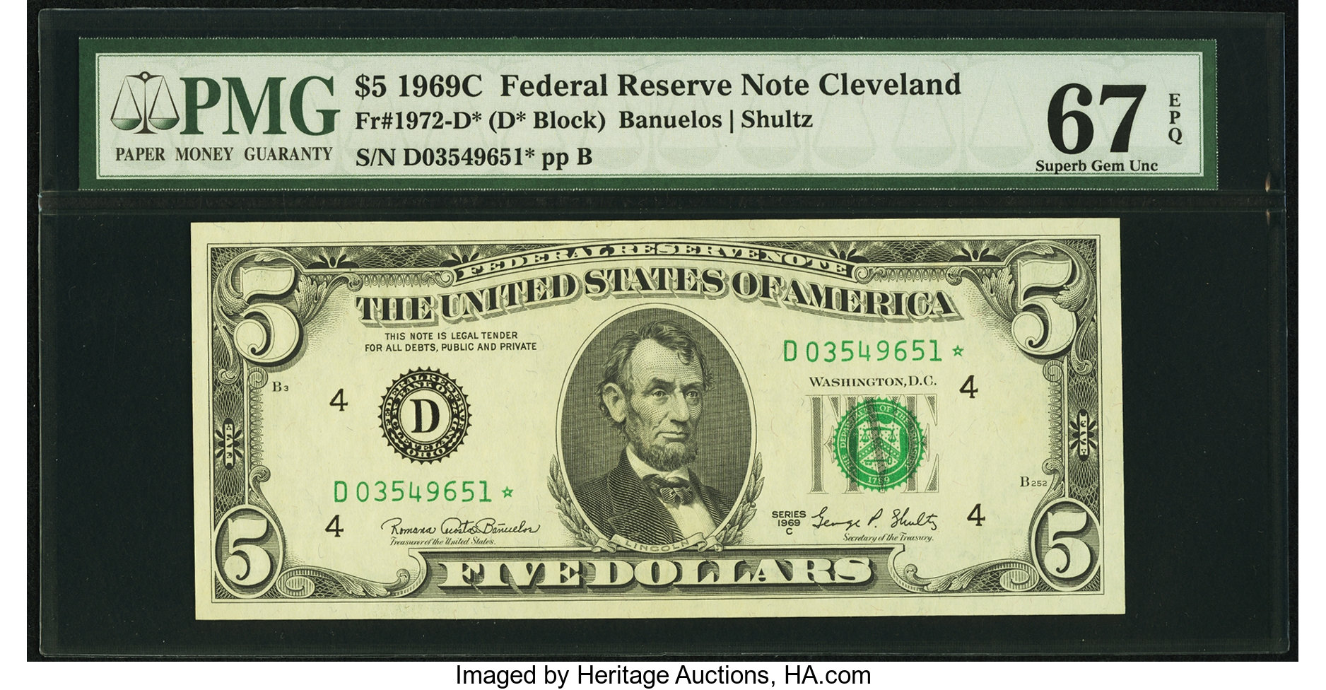 1969C $5 Replacement (Fr. 1972D*)