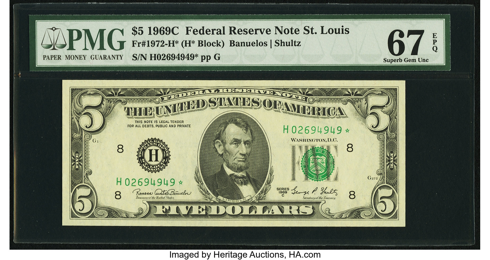 1969C $5 Replacement (Fr. 1972H*)