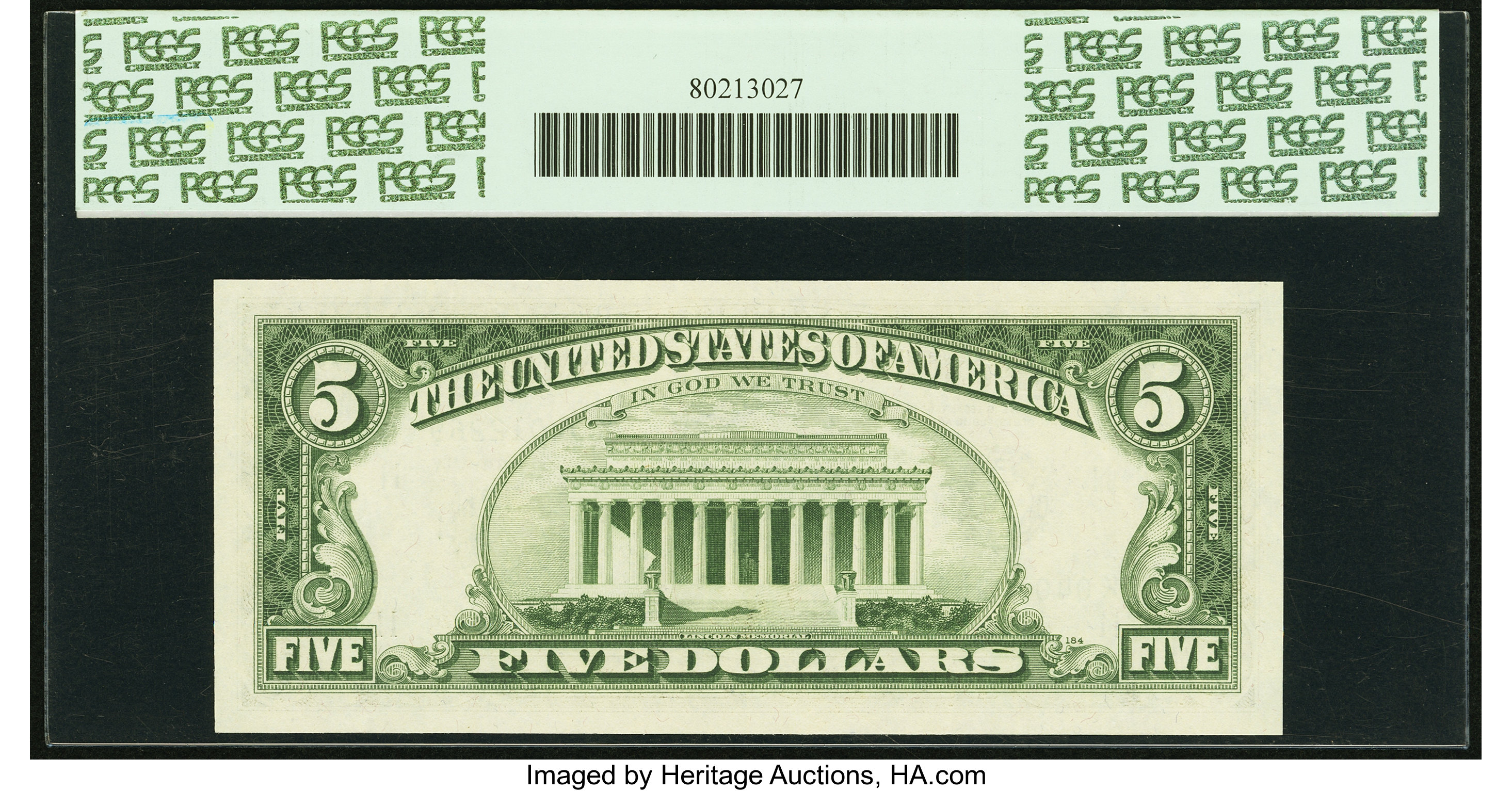 image for: Fr. 1972-K* $5 1969C Federal Reserve Note. PCGS Gem New 65PPQ....