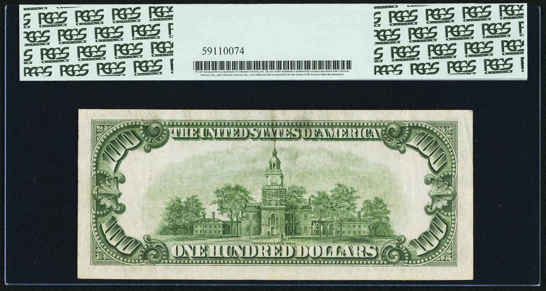 image for: Fr. 2156-G* $100 1934D Mule Federal Reserve Note. PCGS Extremely Fine 40PPQ....