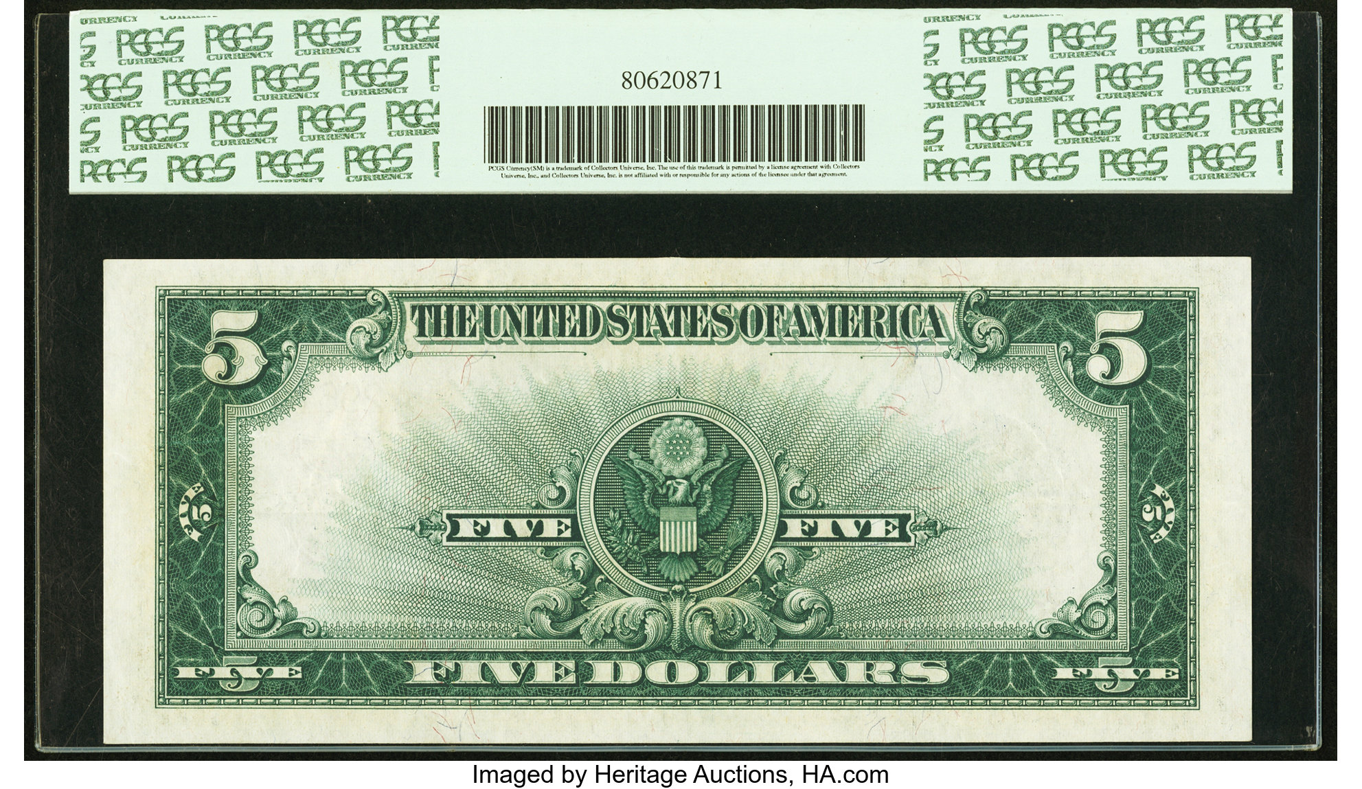 image for: Fr. 282* $5 1923 Silver Certificate PCGS Choice About New 58PPQ....