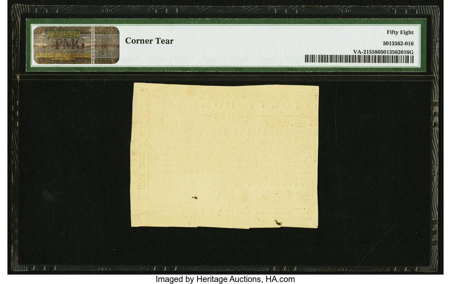 image for: Virginia May 7, 1781 $40 PMG Choice About Unc 58....