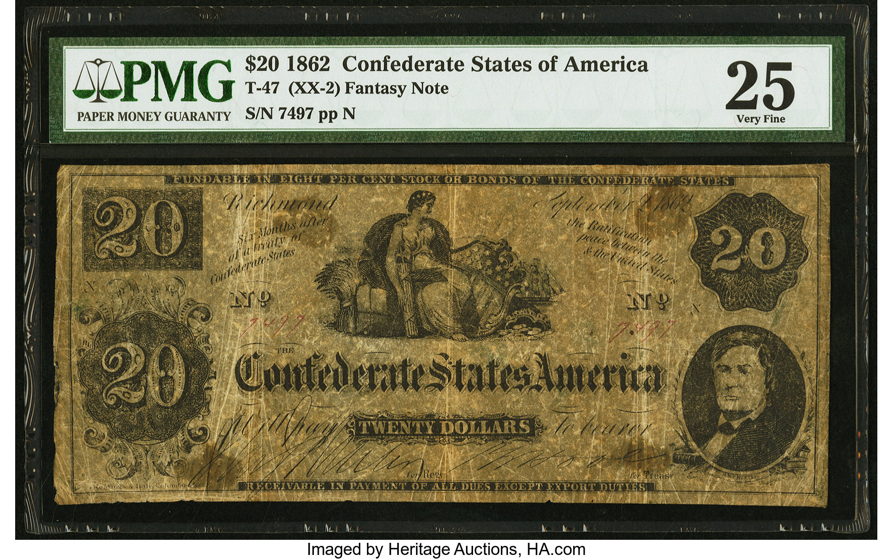 image for: T47 $20 1862 PF-1 Cr. 345 PMG Very Fine 25....