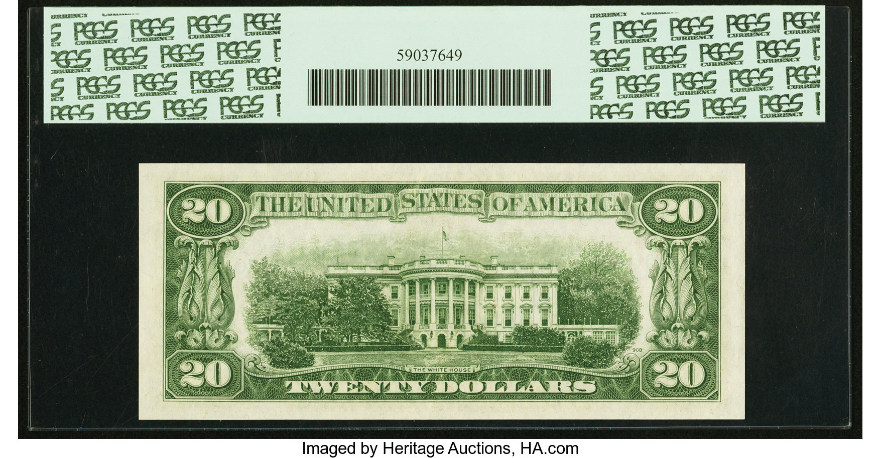 image for: Fr. 2060-J $20 1950A Federal Reserve Note. PCGS Superb Gem New 68PPQ....