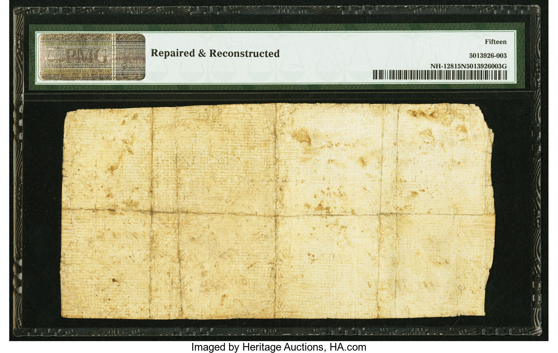 image for: New Hampshire June 20, 1775 6s PMG Choice Fine 15 Net....
