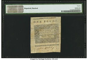 image for: Vermont February 1781 20s PMG Fine 12 Net....