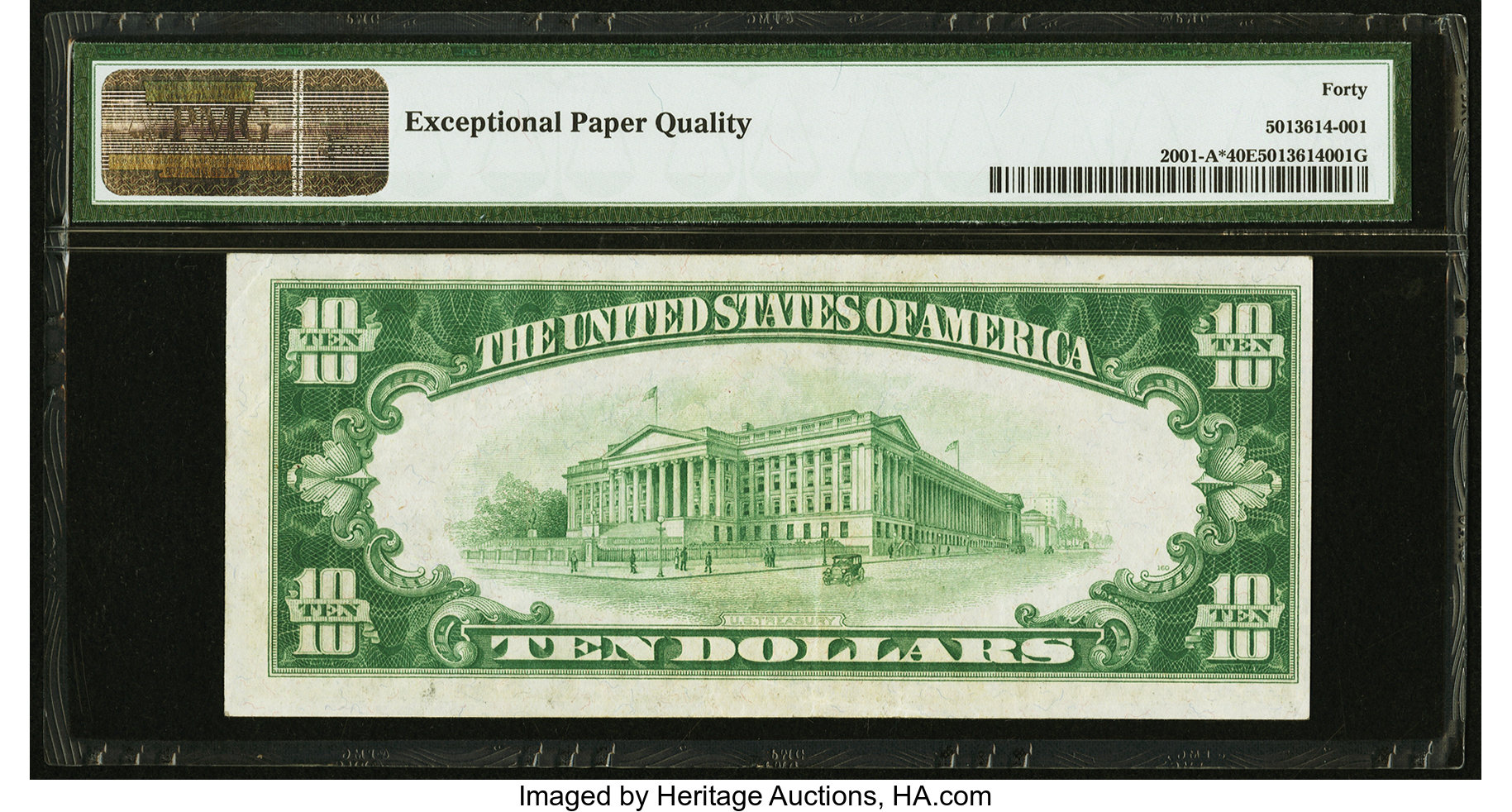 image for: Fr. 2001-A* $10 1928A Federal Reserve Note. PMG Extremely Fine 40 EPQ....