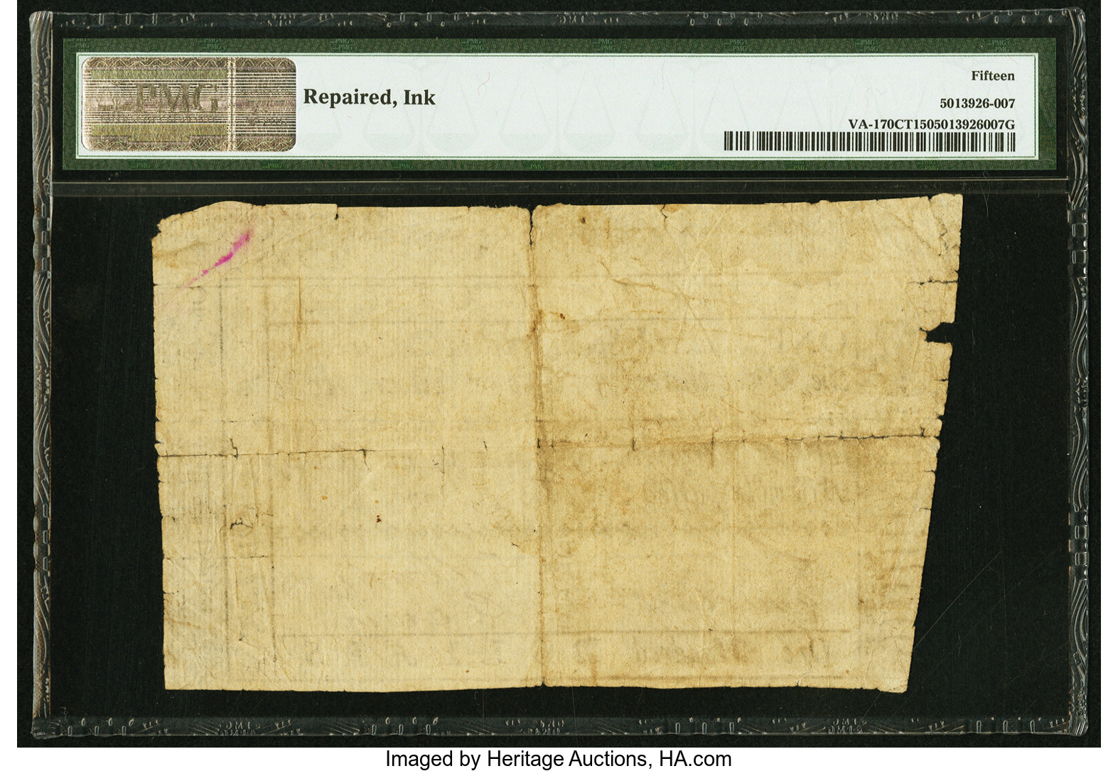 image for: Virginia May 3, 1779 $100 Contemporary Counterfeit PMG Choice Fine 15....