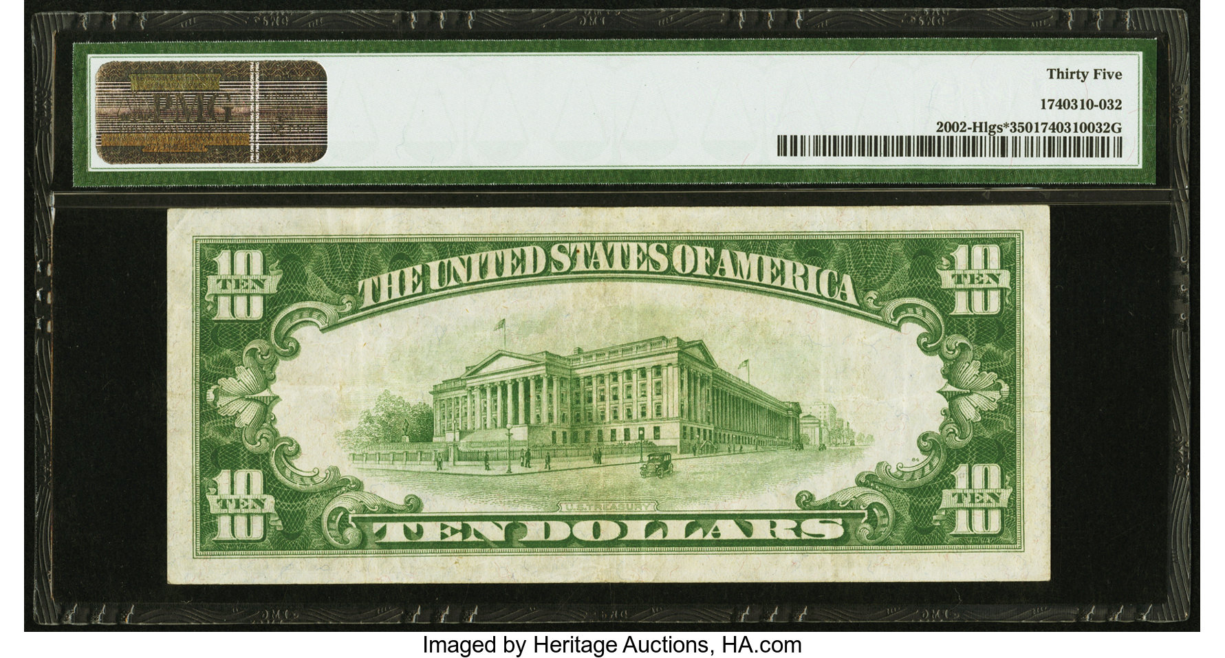 image for: Fr. 2002-H* $10 1928B Light Green Seal Federal Reserve Note. PMG Choice Very Fine 35....