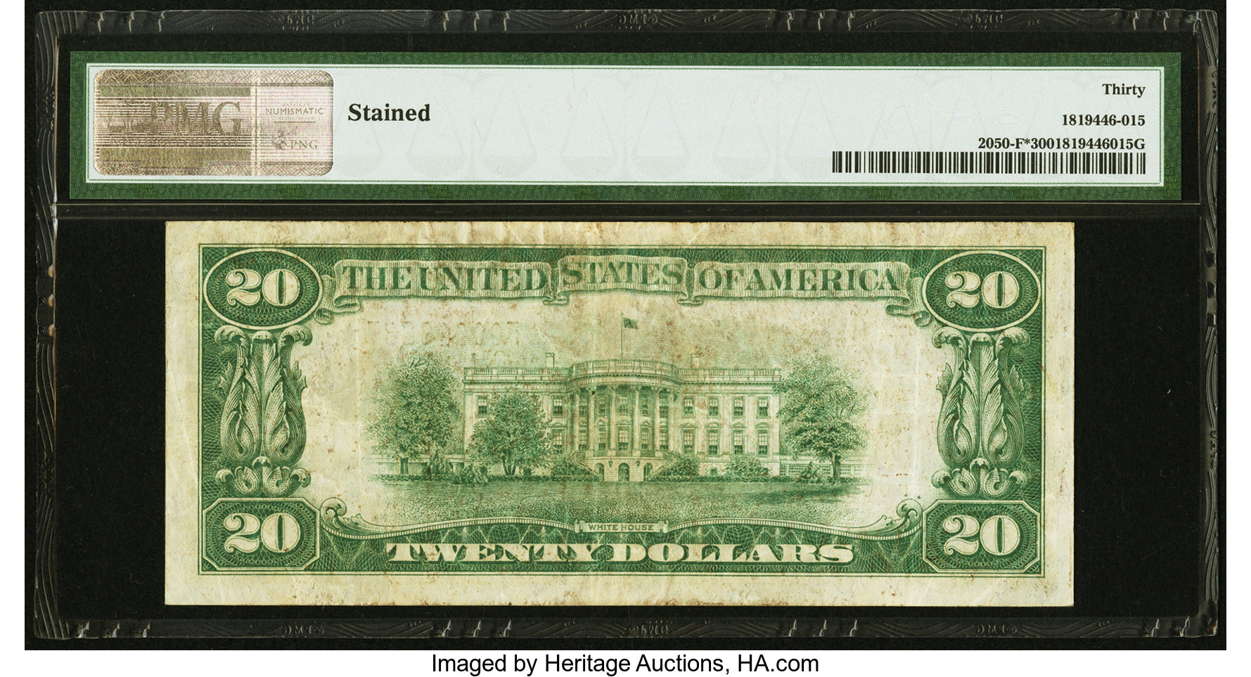 image for: Fr. 2050-F* $20 1928 Federal Reserve Note. PMG Very Fine 30....