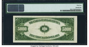 image for: Fr. 2221-C $5,000 1934 Federal Reserve Note. PMG About Uncirculated 55....